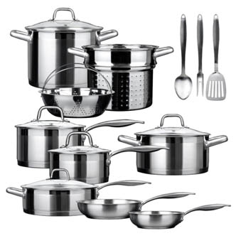 Duxtop SSIB-17 Professional 17-Piece Induction Cookware Set