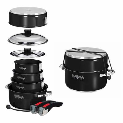 Magma Nesting 10-Piece Induction Compatible Cookware for RV and Motorhomes